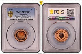 2017 2C Planetary Coins Venus Colorized MS69RD