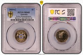 2019-C $2 Police Remembrance Colorized MS68