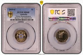 2019-C $2 Police Remembrance Colorized MS68