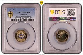 2019-C $2 Police Remembrance Colorized MS68