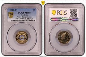 2019-C $2 Police Remembrance Colorized MS68