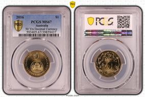 2016 $1 50 Yrs Decimal Currency MS67