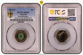 2014-C $2 Remembrance Colorized MS69