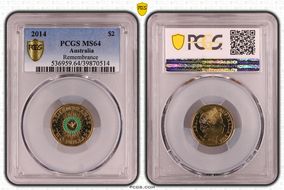 2014 $2 Remembrance - Colorized MS64