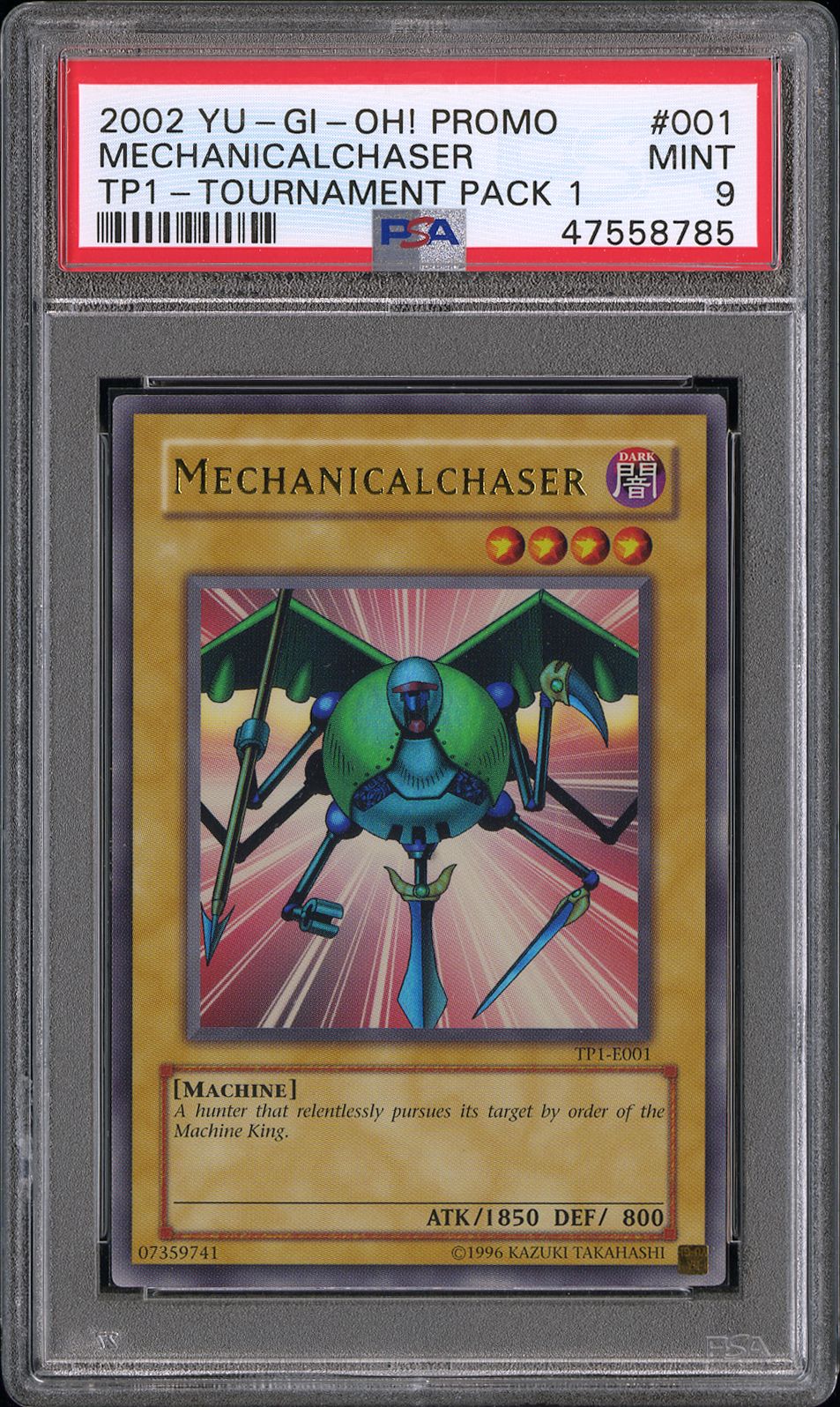 2002 Yu-Gi-Oh! YU-GI-OH! PROMO TP1-TOURNAMENT PACK 1 #001 Mechanicalchaser front