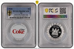 2020 $1 Diet-Coke Bottle Cap PR69DCAM