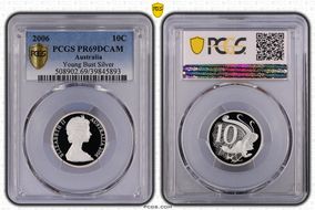 2006 10C Young Bust Silver PR69DCAM