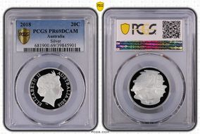 2018 20C Silver PR69DCAM