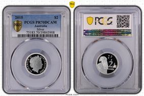 2015 $2 Silver PR70DCAM
