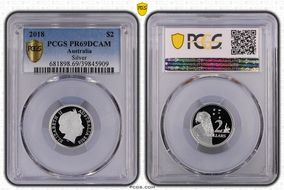 2018 $2 Silver PR69DCAM