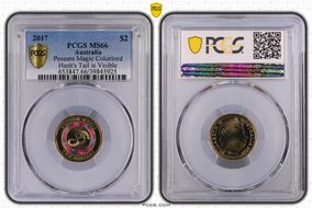 2017 $2 Possum Magic Colorized Hush's Tail is Visible MS66