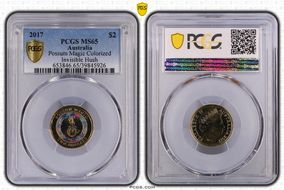 2017 $2 Possum Magic Colorized Invisible Hush MS65
