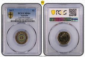 2017 $2 Lest We Forget Colorized MS64