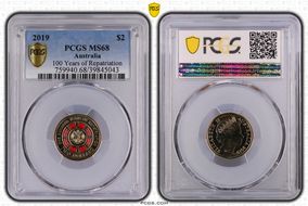 2019 $2 100 Years of Repatriation Colorized MS68