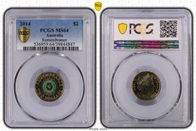 2014 $2 Remembrance - Colorized MS64