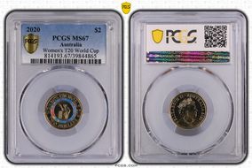 2020 $2 Women's T20 World Cup Colorized MS67