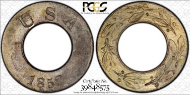 1852 $1 J-138 PR65