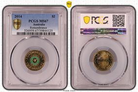 2014 $2 Remembrance - Colorized MS67