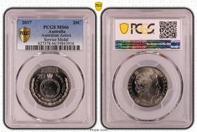 2017 20C Australian Active Service Medal MS66