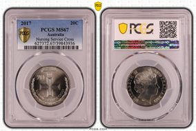 2017 20C Nursing Service Cross MS67