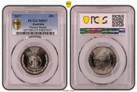 2017 20C Victory Medal MS67