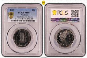 2015 20C The Unknown Soldier MS67