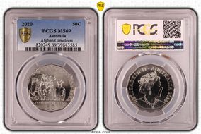2020 50C Afghan Cameleers MS69