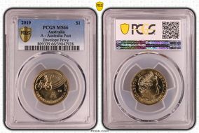 2019 $1 A- Australia Post Envelope Privy MS66