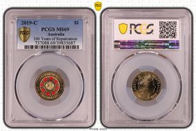 2019-C $2 100 Years of Repatriation Colorized MS69