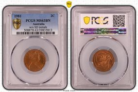 1981 2C w/o SD initials MS63BN