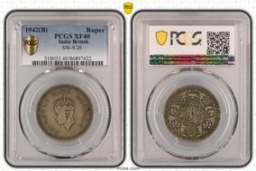 1942(B) Rupee SW-9.20 XF40