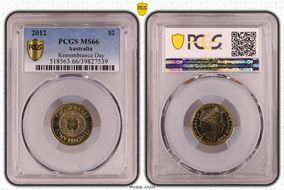 2012 $2 Remembrance Day MS66