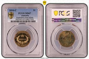 2016-C $1 Australia's First Mints MS67