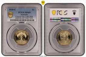 2018-C $1 Convict Era 1788-1868 MS69