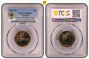 2017-C $1 Trans-Australian Railway MS69