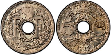 1922  5C Gad-170 F-122 Poissy MS67+