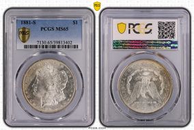 1881-S $1 MS65