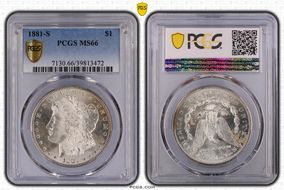 1881-S $1 MS66