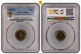 1950-G 5 Pfg PR66