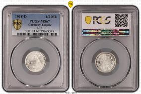 1918-D 1/2 Mk J-16 MS67