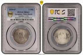 1934-F 2 Mk Schiller J-358 MS63