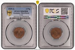 1939-A 2 Pfg J-362 MS65RB