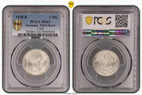 1938-B 2 Mk J-366 MS63