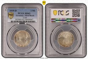 1939-D 2 Mk J-366 MS62