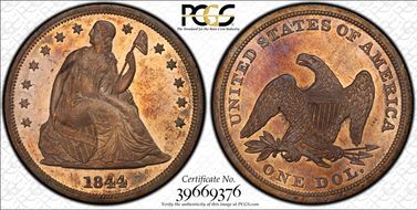 1844 $1 MS63