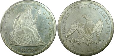 1844 $1 MS63