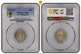 1914-S 20C AU58