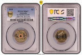 2018 $2 In Flanders Fields Colorized 30th Ann. $2 Coin MS67