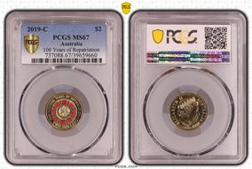 2019-C $2 100 Years of Repatriation Colorized MS67