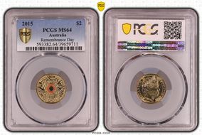 2015 $2 Remembrance Day Colorized In Flanders Fields MS64